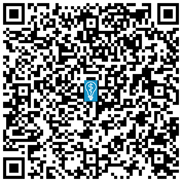 QR code image to open directions to Cinema Dental Care in Valencia, CA on mobile